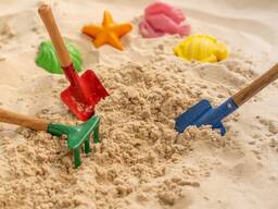Песок мытый белый чистый для детских песочниц и площадок в мешках