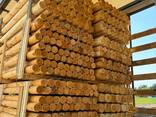 Lumber for sale Pine Spruce Birch Larch wood plank timber rounded log stakes Grade 1-2-3 - фото 3
