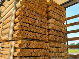 Пиломатериалы на экспорт продажа Сосна Ель доска брус бревно оцилиндрованное колья паллеты