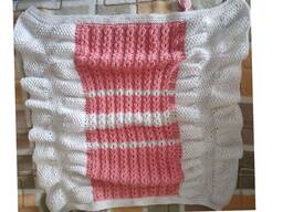 Плед вязаный, детский, 50/60 см