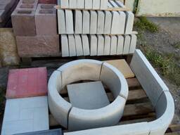 Плитка тактильная и тротуарная бордюр