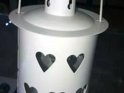 Подсвечник металлический, сердце, ПМ-04