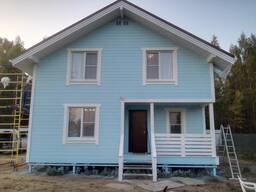 Покраска деревянного дома Марьина Горка под ключ