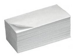 Полотенца бумажные листовые V-сложения Комфорт, 100% целлюлоза, 200 листов...