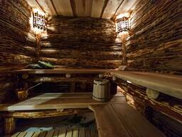 Полубревно из ольхи для бани и сауны