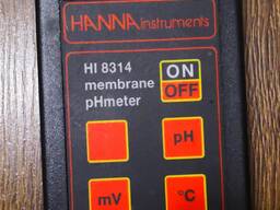 Портативный pH/mV/ 0С метр HANNA HI-8314. В отличном состоянии.