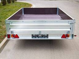 Прицеп бортовой Старт А3020 Премиум с тентом 180 см + подкатное колесо