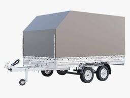 Прицеп Rinal 2040 Pro 2 оси борт 500 тент 1500