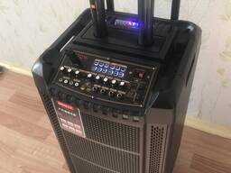 Продам 1200 ватт беспроводную колонку на 12 дюймовом динамике с 2 радиомикрофонами
