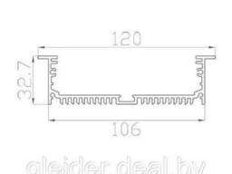 Профиль врезной алюминиевый lc lpv 3250 2 anod