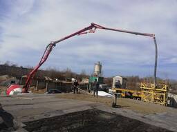 Прокачка бетона Насосом Вилейка