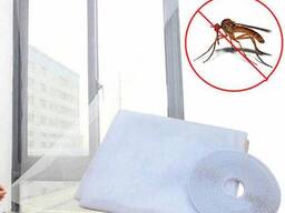 Противомоскитная сетка для окон с самоклеющейся крепежной лентой для окон 1,5 м х 1,5 м