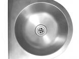 Раковина подвесная из нерж. стали без отверстия для смесителя - фото 1