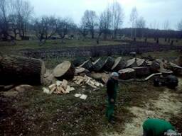 Распилить на дрова 30, 40 см. Заготовка древесины, складиров