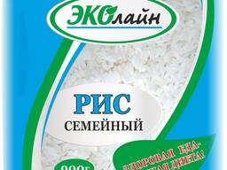 Рис длиннозерный "Семейный" фас. 0,9 кг.