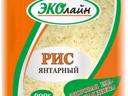 Рис пропаренный "Янтарный" фас. 0,9 кг.