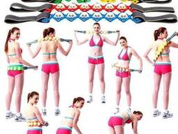 Роликовый ручной массажер massage rope hx-8866