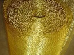 Сетка латунная. Сетка полутомпаковая латунная. Различные типоразмеры