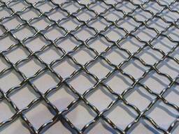 Сетка тканая из рифленой проволоки (канилированная)