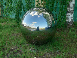 Шар пустотелый из нержавеющей стали полированный