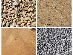 Щебень, песок, гравий, ПГС