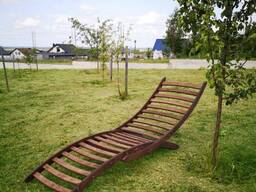 Шезлонг деревянный для дачи, бани, комнаты отдыха. Шезлонги деревянные