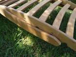Шезлонг деревянный для дачи, бани, комнаты отдыха. Шезлонги деревянные - фото 1