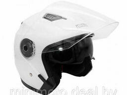 Шлем мото Kioshi 526 открытый со стеклом и очками размер L