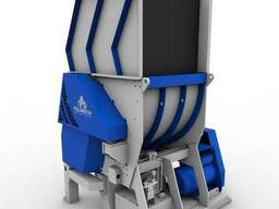 Мощный универсальный однороторный Шредер для ТБО, пластика.