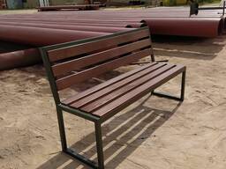 Скамейка уличная со спинкой
