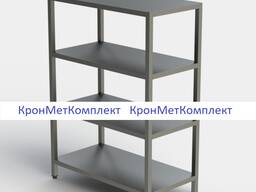 Стеллаж сварной производственный нерж. 1150х600х1600