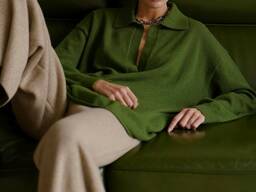 Стильный зеленый джемпер! Возможно изготовление в любом размере и цвете.