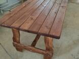 Стол для беседки с лавками - фото 1