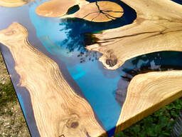 Стол-река, эксклюзивные слэбы, изготовление под заказ