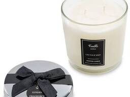 Свеча в стекле с крышкой «Кактус и шалфей» YDJF61