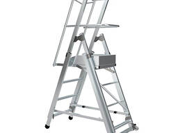 Телескопическая лестница-платформа с траверсой Megal ТЛП-2