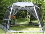 Шатер, тент палатка с москитной сеткой и шторками (430х430х235см), арт. Lanyu 1629 - фото 6