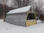 Тентовые шторы для укрытия и защиты беседки, веранды, террасы от дождя и снега - фото 3