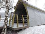 Тентовые шторы для укрытия и защиты беседки, веранды, террасы от дождя и снега - фото 1
