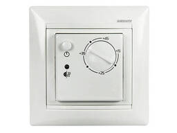 Терморегулятор механический RX-308 B белый (совместим с Legrand серии Valena) Rexant