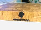 Торцевая разделочная доска STONEWOOD дуб 25х25х3см - фото 3