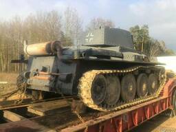 Трал для перевозки военной техники, аренда низкорамника