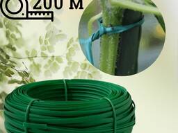 Трос шпалерный для сада металл и пвх