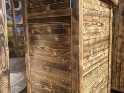 Туалет деревянный