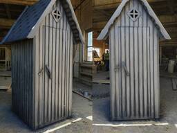 Туалет деревянный (Графит)