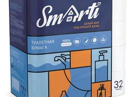 Туалетная бумага Smarti 3-ех слойная целлюлоза 32 шт