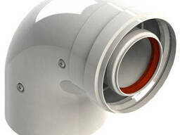 Угол (отвод) коаксиальный Ø 60/100 мм 90°