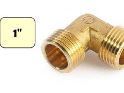 Угольник латунный 1" (НР-НР) General Fittings