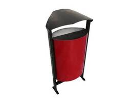 Урна уличная металлическая "Евро" 50 л, без пепельницы