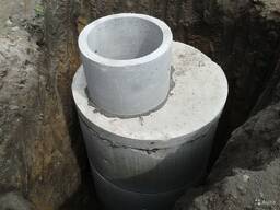 Установка канализации из бетонных колец на 3, 4, 5, 6, 7, 8 кубов Раков